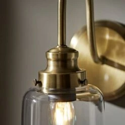 Natural History Museum Wall Light Clear And Brass -Home Lighting 30803341 alt02
