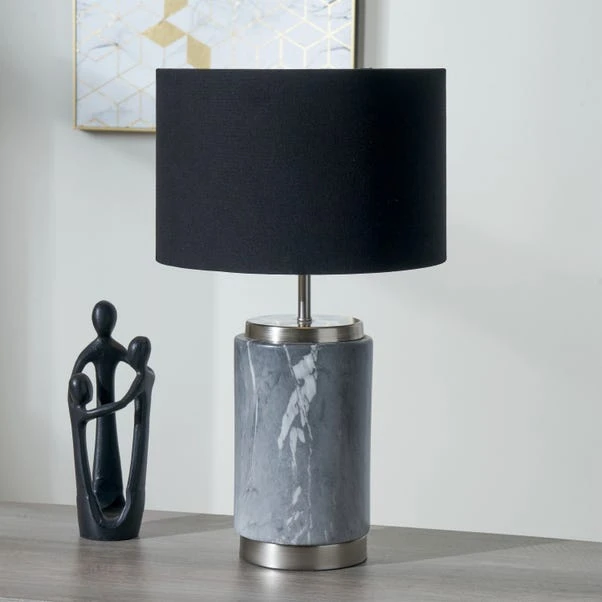 Pacific Lifestyle Carrara Grey Small Table Lamp 1 Pacific Lifestyle Carrara Grey Small Table Lamp