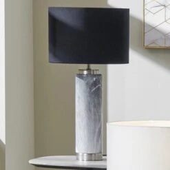 Pacific Lifestyle Carrara Grey Tall Table Lamp