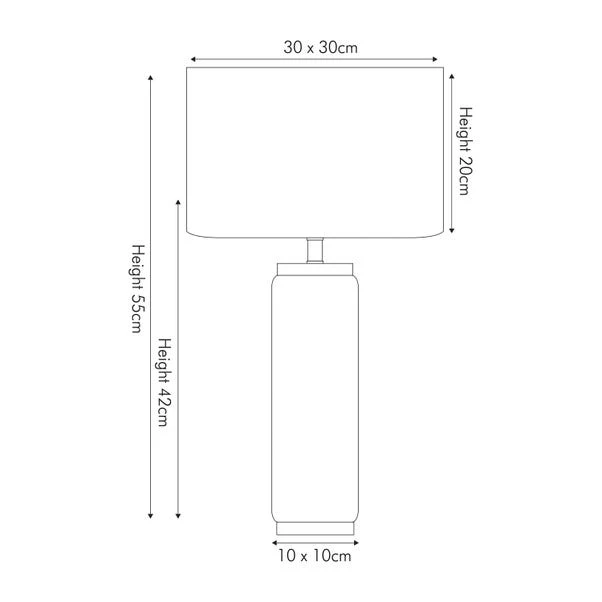 Pacific Lifestyle Carrara Grey Tall Table Lamp 5 Pacific Lifestyle Carrara Grey Tall Table Lamp - Image 5