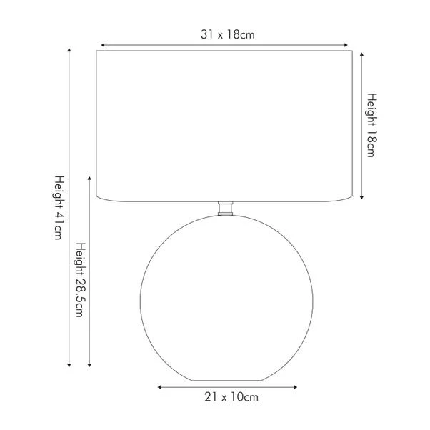 Pacific Lifestyle Crestola Table Lamp 4 Pacific Lifestyle Crestola Table Lamp - Image 4