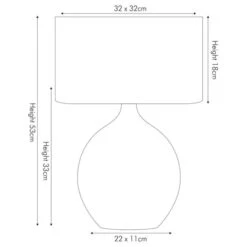 Pacific Lifestyle Gemini Silver Table Lamp -Home Lighting 30804017 alt03