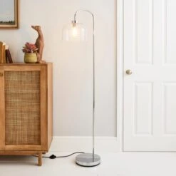 Dunelm Palazzo Clear Floor Lamp