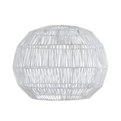 Dunelm Wicker Woven Easy Fit Pendant White 8 Dunelm Wicker Woven Easy Fit Pendant White -Home Lighting 30808830 alt05