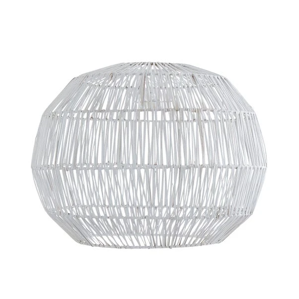 Dunelm Wicker Woven Easy Fit Pendant White 4 Dunelm Wicker Woven Easy Fit Pendant White - Image 4