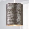 Dunelm Romano 18cm Cylinder Silver Lamp Shade