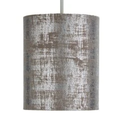 Dunelm Romano 18cm Cylinder Silver Lamp Shade -Home Lighting 30808834 alt04