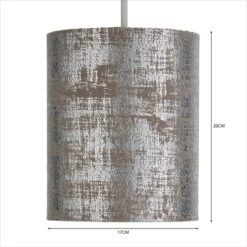 Dunelm Romano 18cm Cylinder Silver Lamp Shade -Home Lighting 30808834 alt05