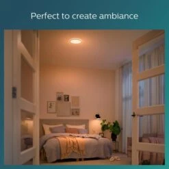 Philips Superslim Integrated LED Ceiling Light, Warm White -Home Lighting 30838286 alt04