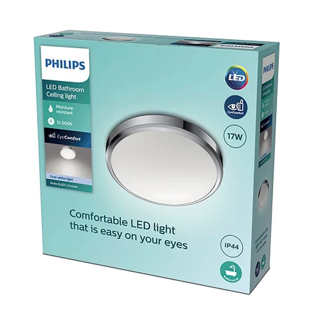 Philips Doris Integrated LED Ceiling Light, Cool White 1 Philips Doris Integrated LED Ceiling Light, Cool White