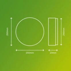 Philips Superslim Integrated LED Outdoor Ceiling Light, Cool White 8 Philips Superslim Integrated LED Outdoor Ceiling Light, Cool White -Home Lighting 30838297 alt02