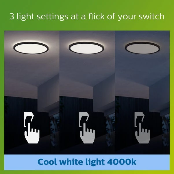 Philips Superslim Integrated LED Outdoor Ceiling Light, Cool White 5 Philips Superslim Integrated LED Outdoor Ceiling Light, Cool White - Image 5
