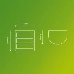 Philips Python Integrated LED Outdoor Wall Light, Warm White 8 Philips Python Integrated LED Outdoor Wall Light, Warm White -Home Lighting 30838312 alt02