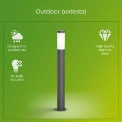 Philips Uthrecht Integrated LED Outdoor Post Light -Home Lighting 30838314 alt03