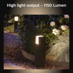 Philips HUE Fuzo Smart Integrated LED Outdoor Pedestal Light -Home Lighting 30838347 alt02