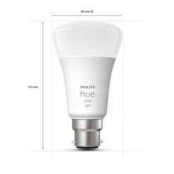 Philips HUE Smart 9.5 Watt BC LED Dimmable GLS Bulb 2 Pack -Home Lighting 30838352 alt02