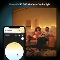 Philips HUE Smart 6 Watt ES LED Dimmable GLS Bulb 2 Pack -Home Lighting 30838355 alt02