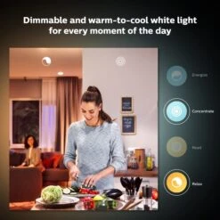 Philips HUE Smart 6 Watt ES LED Dimmable GLS Bulb 2 Pack -Home Lighting 30838355 alt03