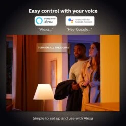 Philips HUE Smart 6 Watt ES LED Dimmable GLS Bulb 2 Pack -Home Lighting 30838355 alt05