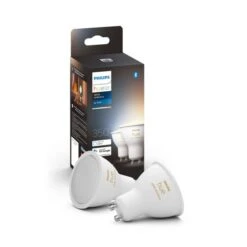 Philips HUE Smart 4.3 Watt GU10 LED Tunable GLS Bulb 2 Pack