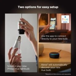 Philips HUE Smart 4.3 Watt GU10 LED Tunable GLS Bulb 2 Pack -Home Lighting 30838357 alt04