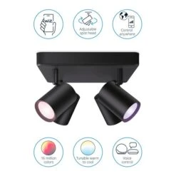 WiZ Connected WiZ Imageo Smart 4 Light LED Adjustable Spotlight -Home Lighting 30838378 alt02