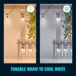 WiZ Connected WiZ 48ft Smart Ambient Outdoor String Lights -Home Lighting 30838383 alt04